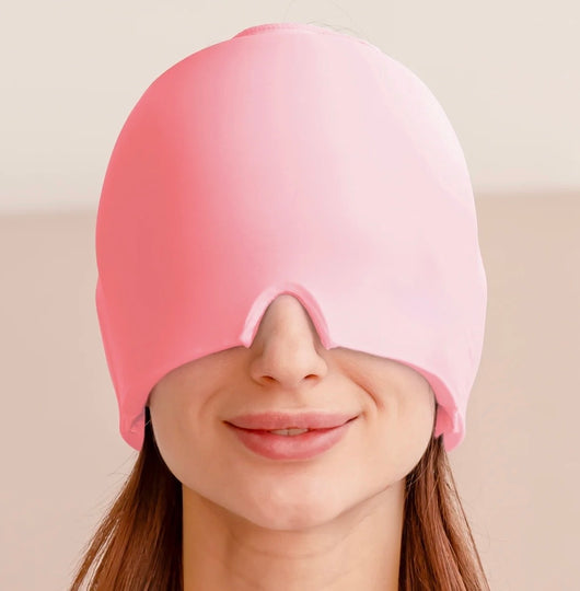 Migraine Relief Ice Cap Cold Compress Head Wrap