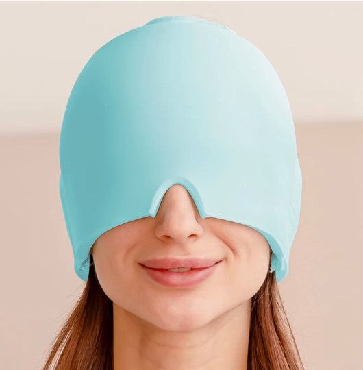 Migraine Relief Ice Cap Cold Compress Head Wrap