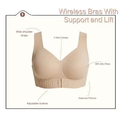 Posture Bra With Front Closure Cross Corrector Support