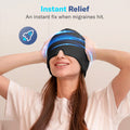 Migraine Relief Ice Cap Cold Compress Head Wrap