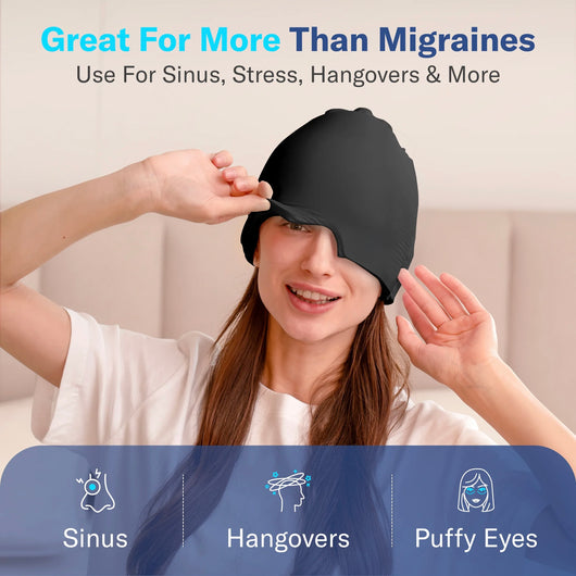 Migraine Relief Ice Cap Cold Compress Head Wrap