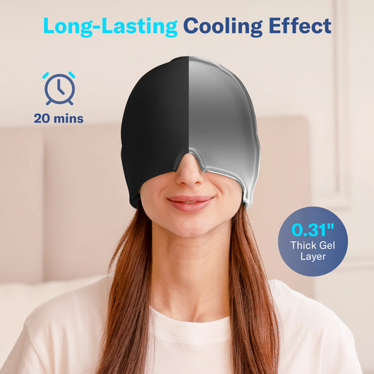 Migraine Relief Ice Cap Cold Compress Head Wrap