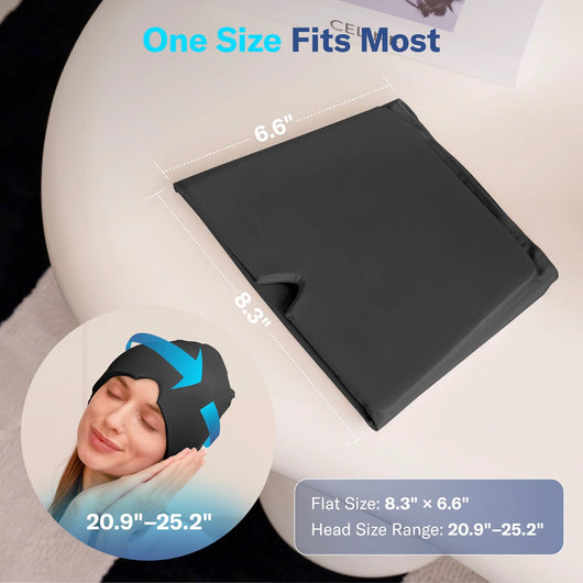 Migraine Relief Ice Cap Cold Compress Head Wrap